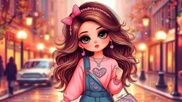 Stylish Girl Dp Cartoon Girl Dp Cute Baby Girl Dp